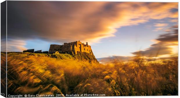 The Golden Castle Canvas Print by Gary Clarricoates