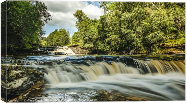 A Yorkshire Waterfall Canvas Print by Gary Clarricoates