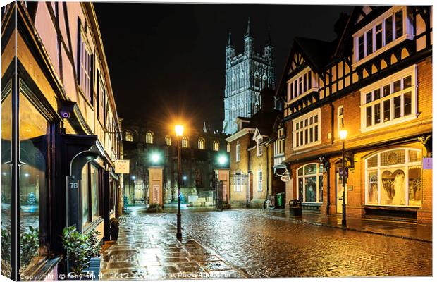 Gloucester Cathedral Canvas Print by tony smith