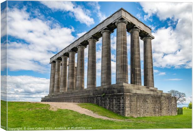 The National Monument of Scotland, Carlton Hill, Edinburgh Canvas Print by Dave Collins