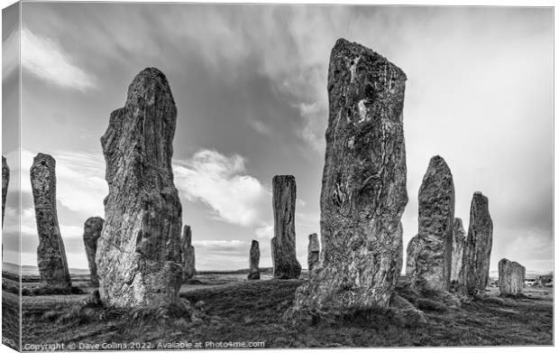 The Callanish Stones on the Isle of Lewis, Scotland Canvas Print by Dave Collins