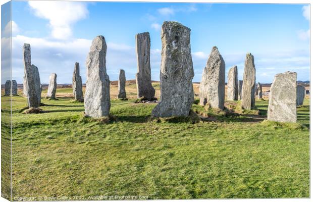 The Callanish Stones on the Isle of Lewis, Scotland Canvas Print by Dave Collins