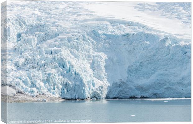 Beloit Tidewater Glacier in Blackstone Bay, Prince William Sound, Alaska, USA Canvas Print by Dave Collins