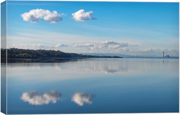 Clouds over the Firth of Forth Canvas Print by Dave Collins