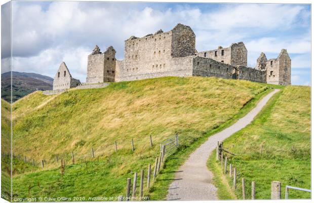 Ruthven Barracks,  Badenoch, Scotland Canvas Print by Dave Collins