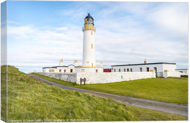 Mull of Galloway Lighthouse Canvas Print by Dave Collins