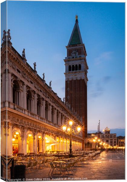 Piazza San Mark / Piazza St Mark, Venice, Italy Canvas Print by Dave Collins
