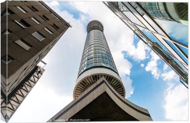 BT Tower London Canvas Print by Dave Collins