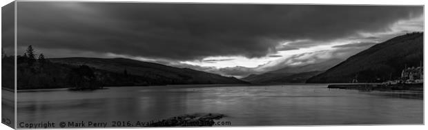 Loch Tay From Kenmore  Canvas Print by Mark Perry