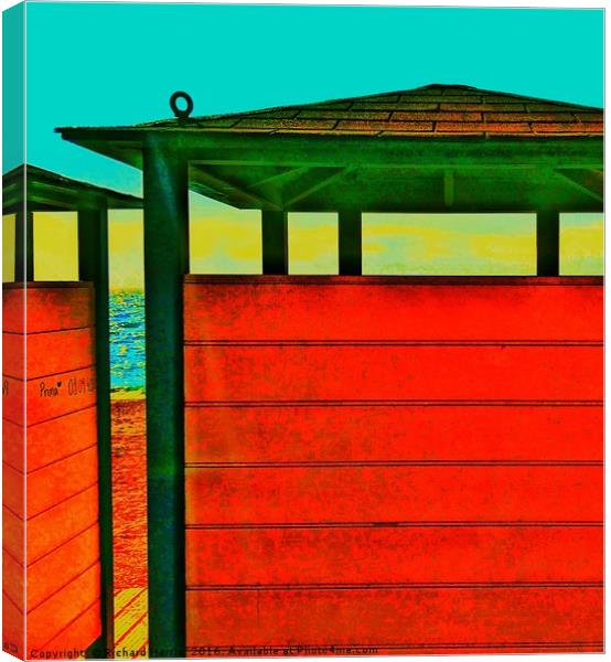 Beach huts Canvas Print by Richard Harris