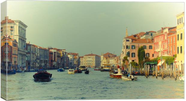 Venice, Grand canal Canvas Print by Larisa Siverina