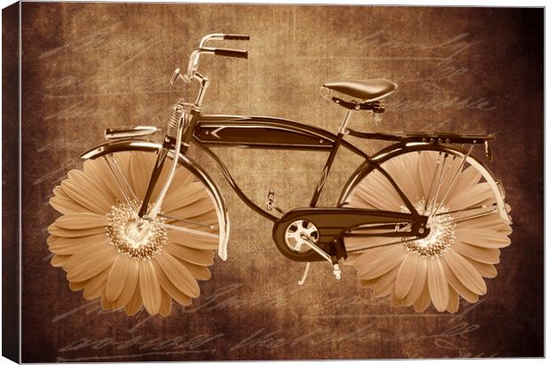Vintage bicycle Canvas Print by Larisa Siverina