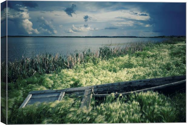 Old boat Canvas Print by Larisa Siverina