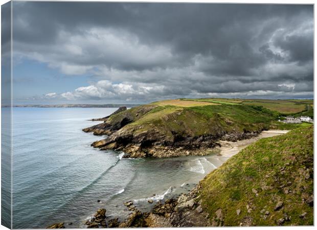 A Dramatic Day at Nolton Haven Canvas Print by Colin Allen