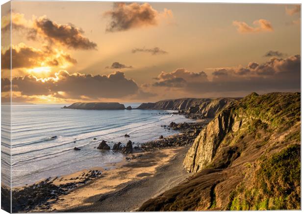 Serenity at Marloes Beach Canvas Print by Colin Allen