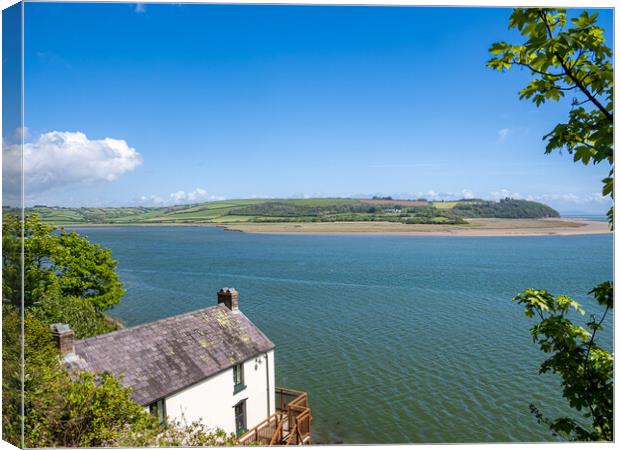 Boathouse at Laugharne - Dylan Thomas Canvas Print by Colin Allen