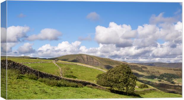 View of Mam Tor from Cave Dale. Canvas Print by Colin Allen