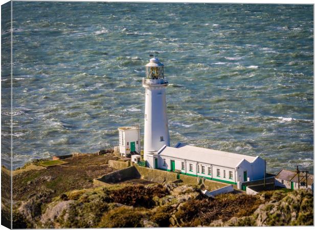 South Stack Lighthouse Canvas Print by Colin Allen