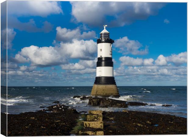 Steps to Penmon Lighthouse. Canvas Print by Colin Allen
