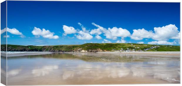 Summer at Newgale Canvas Print by Colin Allen