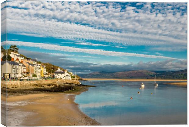 Aberdovey at Low Tide. Canvas Print by Colin Allen