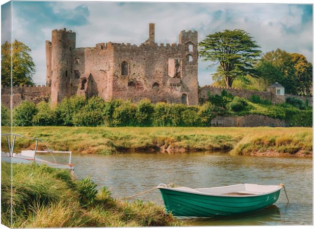 Laugharne Castle. Canvas Print by Colin Allen