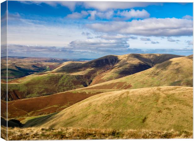 Howgill Fells, Yorkshire. Canvas Print by Colin Allen