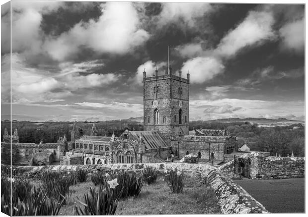 St David's Cathedral, Pembrokeshire, Wales.  Canvas Print by Colin Allen