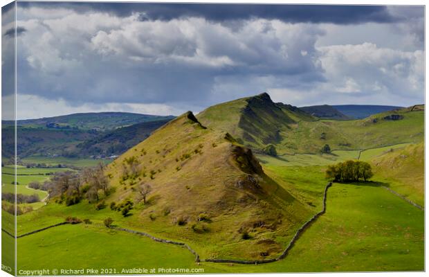 Parkhouse and Chrome Hill  Canvas Print by Richard Pike