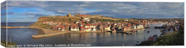 Whitby Harbour Canvas Print by Richard Pike