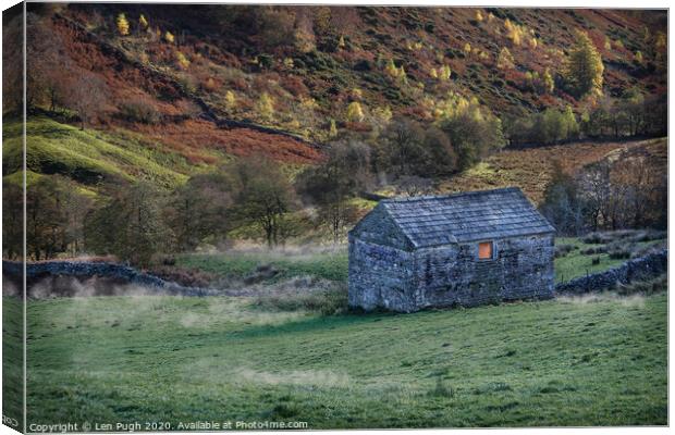 Argengarthdale, North Yorkshire Dales, England Canvas Print by Len Pugh