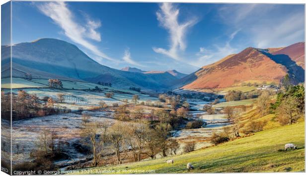 Newlands Valley Canvas Print by George Hopkins