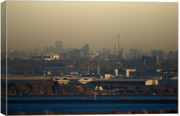 West London telerama Canvas Print by Piotr Mistur