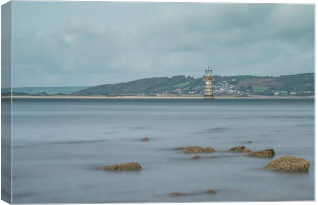 Whiteford Lighthouse, South Wales. Canvas Print by Bryn Morgan