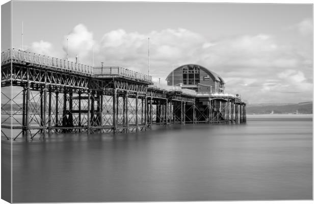 The new Lifeboat house on Mumbles pier. Canvas Print by Bryn Morgan