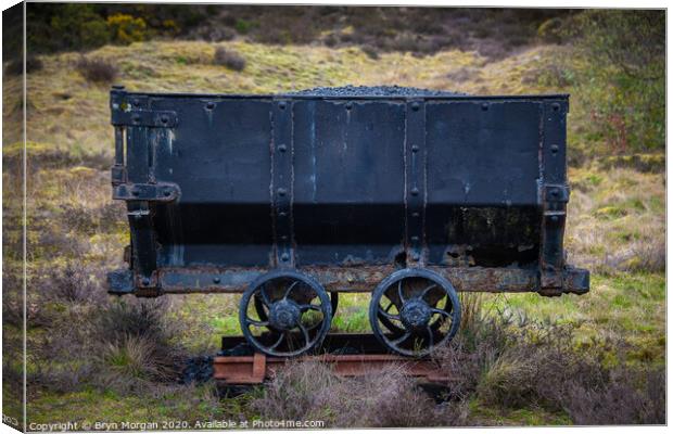 Coal wagon in Wales Canvas Print by Bryn Morgan