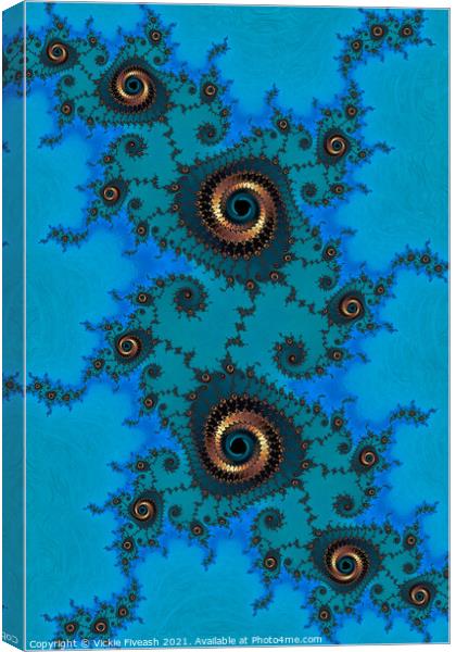 Spiral Universe Canvas Print by Vickie Fiveash