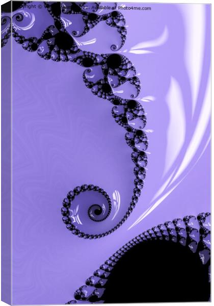 Purple Lace Canvas Print by Vickie Fiveash