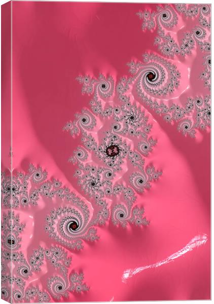 Feminine Fractals Canvas Print by Vickie Fiveash