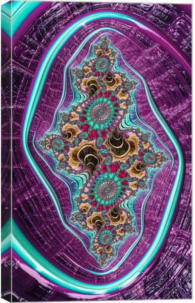 Purple Swirl Canvas Print by Vickie Fiveash