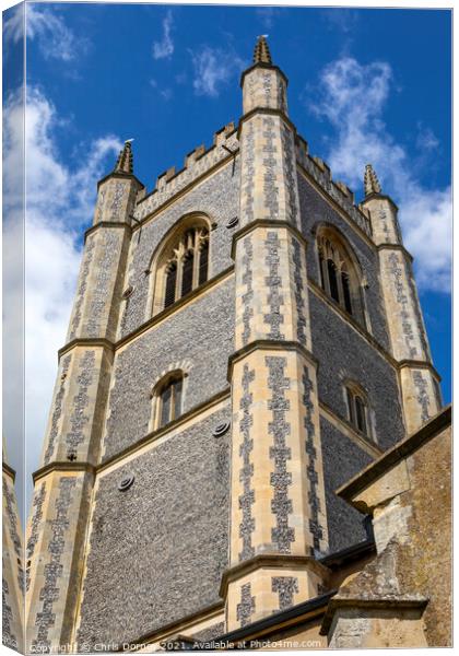 Dedham Parish Church in Dedham, Essex Canvas Print by Chris Dorney