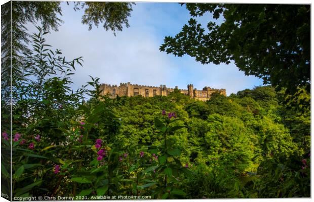 Durham Castle in the City of Durham, UK Canvas Print by Chris Dorney