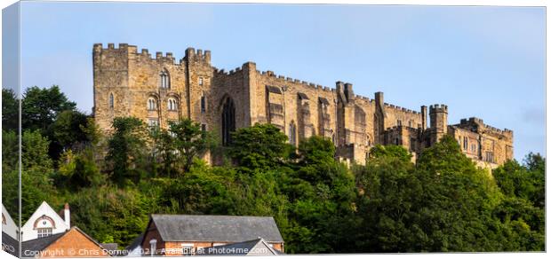 Durham Castle in Durham, UK Canvas Print by Chris Dorney