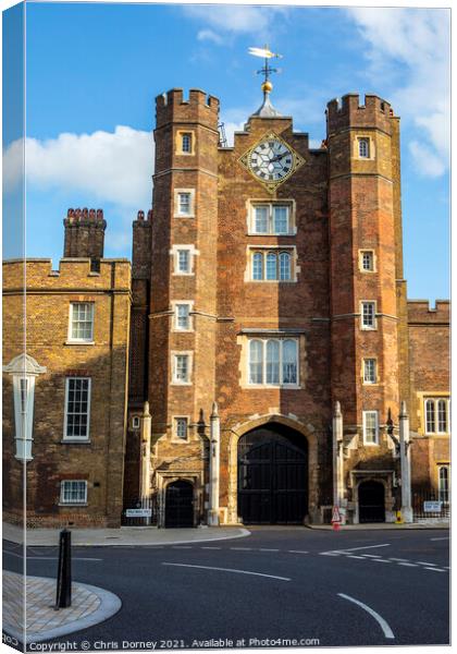 St. Jamess Palace in London, UK Canvas Print by Chris Dorney