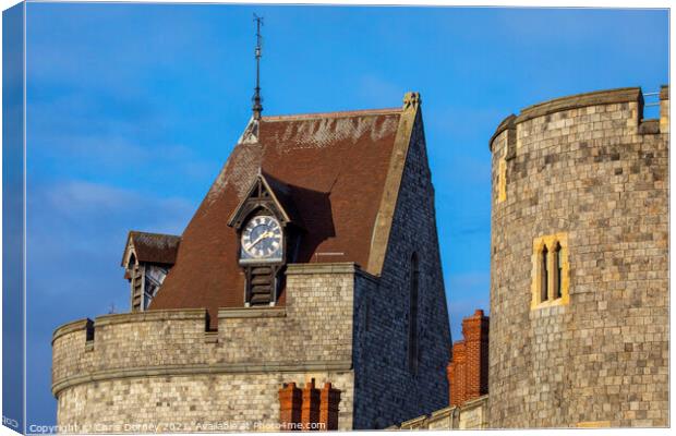 The Curfew Tower of Windsor Castle in Berkshire, UK Canvas Print by Chris Dorney
