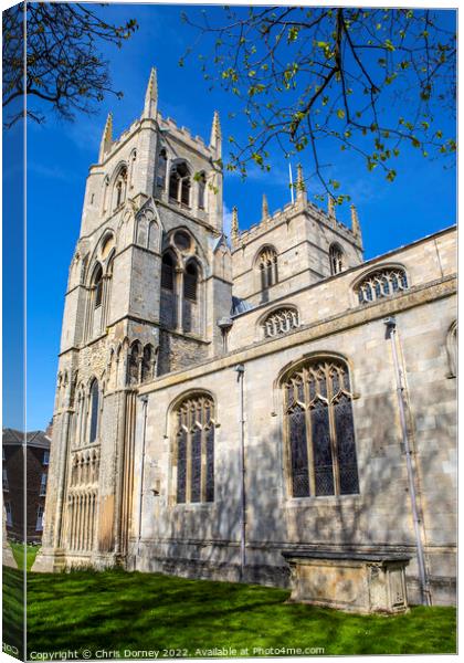 Kings Lynn Minster in Norfolk, UK Canvas Print by Chris Dorney