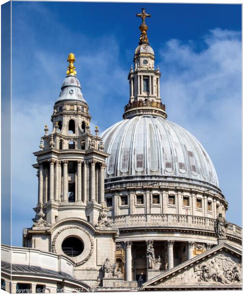 St. Pauls Cathedral in London, UK Canvas Print by Chris Dorney