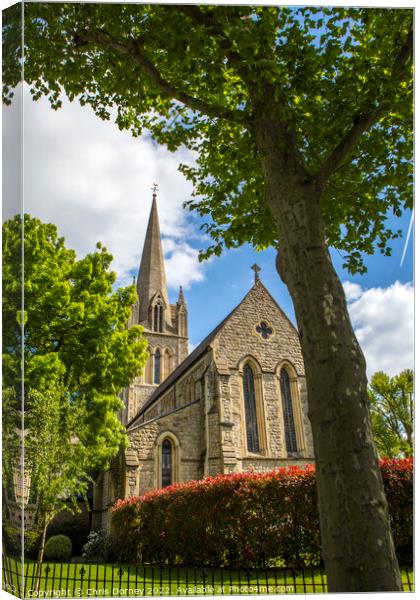 St. Johns Notting Hill in London, UK Canvas Print by Chris Dorney