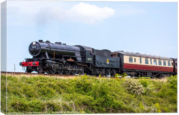 North Norfolk Railway in Norfolk, UK Canvas Print by Chris Dorney