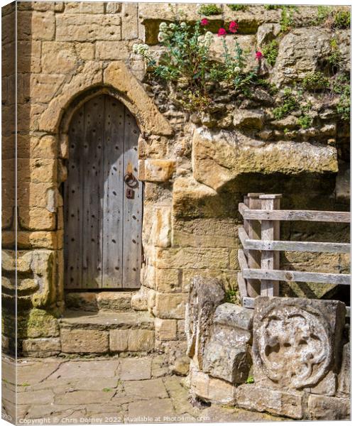 Knaresborough Castle in Knaresborough, Yorkshire Canvas Print by Chris Dorney